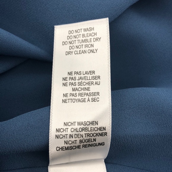 Adrianna Papell Ruffle Front Sleeveless Blue Dress - Picture 7 of 9